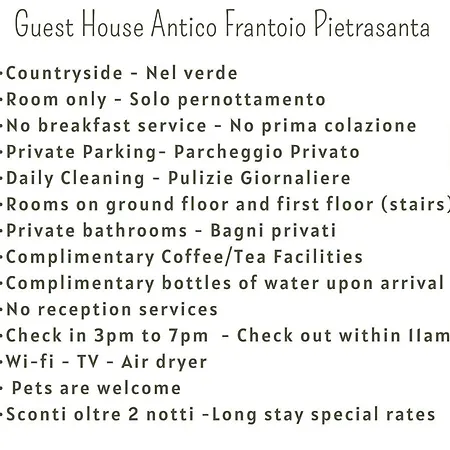 Vendégház Antico Frantoio Pietrasanta Marina di Pietrasanta